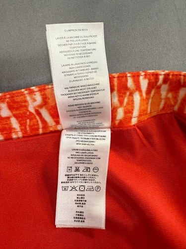 Michael Kors Mini Skirt Women Size 6 Orange Line-A Business Zip Lightweight - Picture 14 of 16