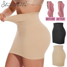 Shapewear Dress Slip for Under Dresses Half Slip Tummy Control Body Shaper Skirt