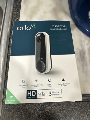 Arlo Essential Wired Video Doorbell AVD1001