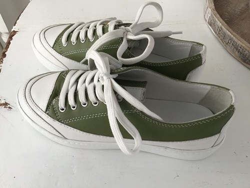 Gerry Weber Schuhe Sneaker Grün — Weiß Leder NEU - Bild 2 von 4