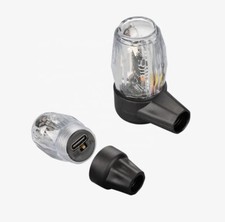 2x Led Orange Rechargeable Lights Flashing Tire Wheel Valve Stem Cap Car Bike 2x Led Orange Rechargeable Lights Flashing Tire Wheel Valve Stem Cap Car Bike