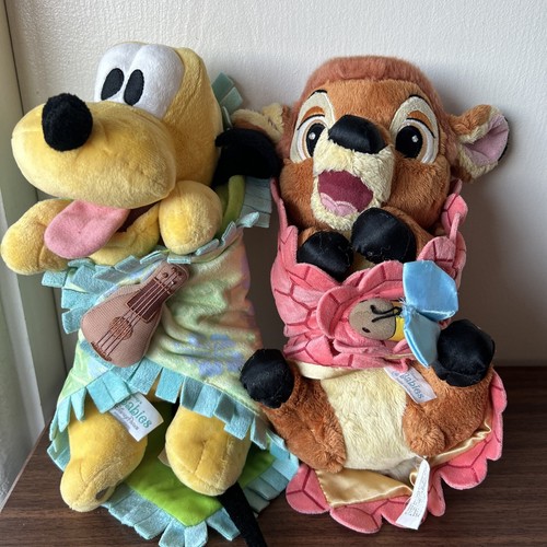 Disney Parks Baby Pluto Bambi Blanket Disney Babies Plush Stuffed Animal Toy C11 - Picture 17 of 17