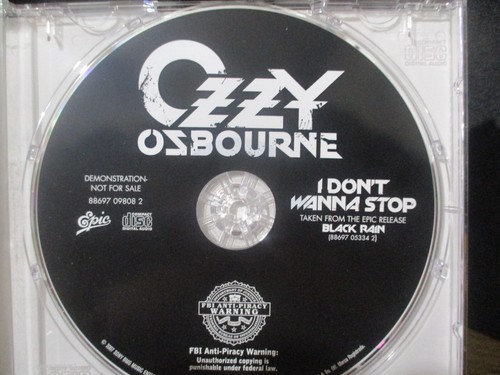 OZZY OSBOURNE AUTHENTIC autographed/signed I DON'T WANNA STOP DEMO CD - Picture 6 of 7