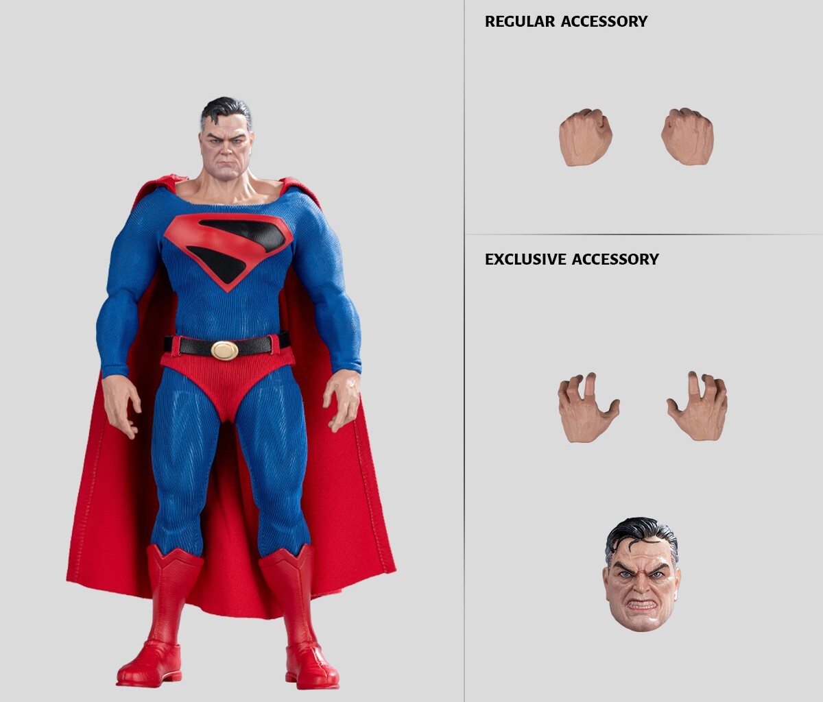 GONG Studio The Superman 1/12 Action Figures Collection 6'' 2head