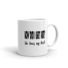 White glossy mug, funny for him, fathers day, husband, father's day, dad