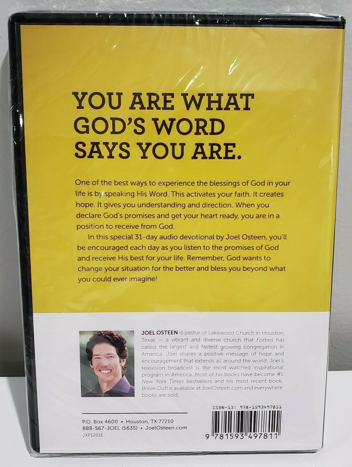 Joel Osteen I Am... Declaring God's Word & Receiving God's Promises DVD