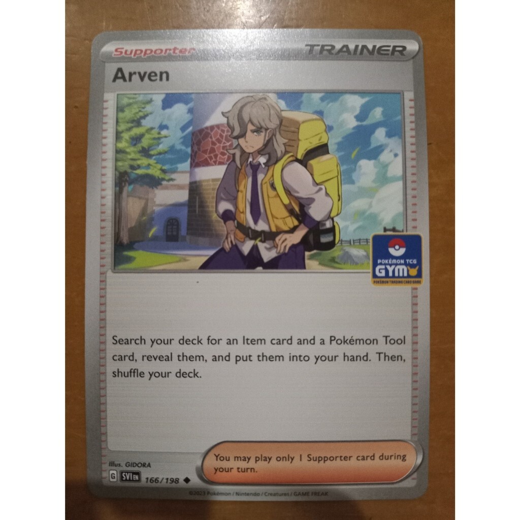 Pokemon TCG Arven Gym Stamp Asia Exclusive SVI 166/198 | eBay