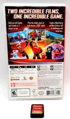 LEGO THE INCREDIBLES NINTENDO SWITCH GAME CIB COMPLETE IN BOX DISNEY PIXAR