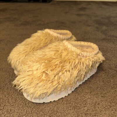 UGG FLUFF MOMMA SUGAR OAT TASMAN 2'' PLATFORM SLIPPERS SHOES SIZE US 7 WOMEN