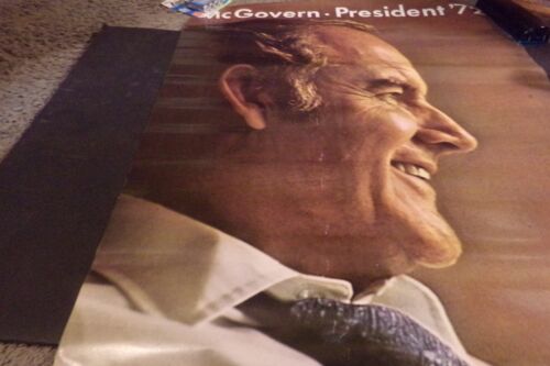 Vintage George McGovern For President Poster Democratic Party 1972 - Picture 2 of 6