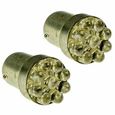 Replacement 1156 9 Red LED Tail, Brake, Indicator Light Bulb x2