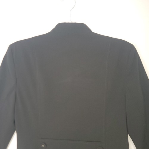 Women's Sz 4 WORTHINGTON WORKS Stretch Separate Black Fitted Lined Long Jacket - Picture 15 of 20