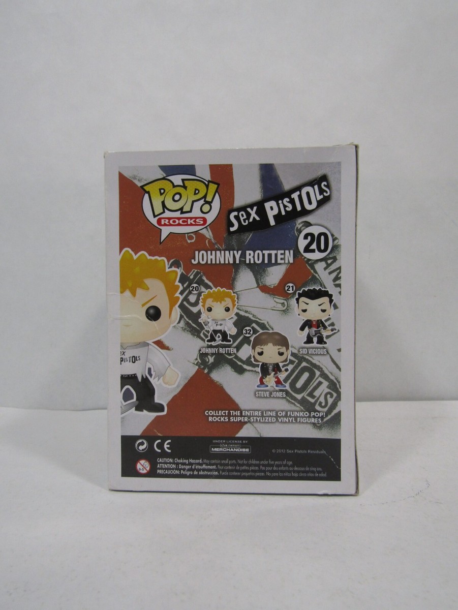 Funko Pop Rocks 20 Johnny Rotten, Sex Pistols, Damaged Box | eBay