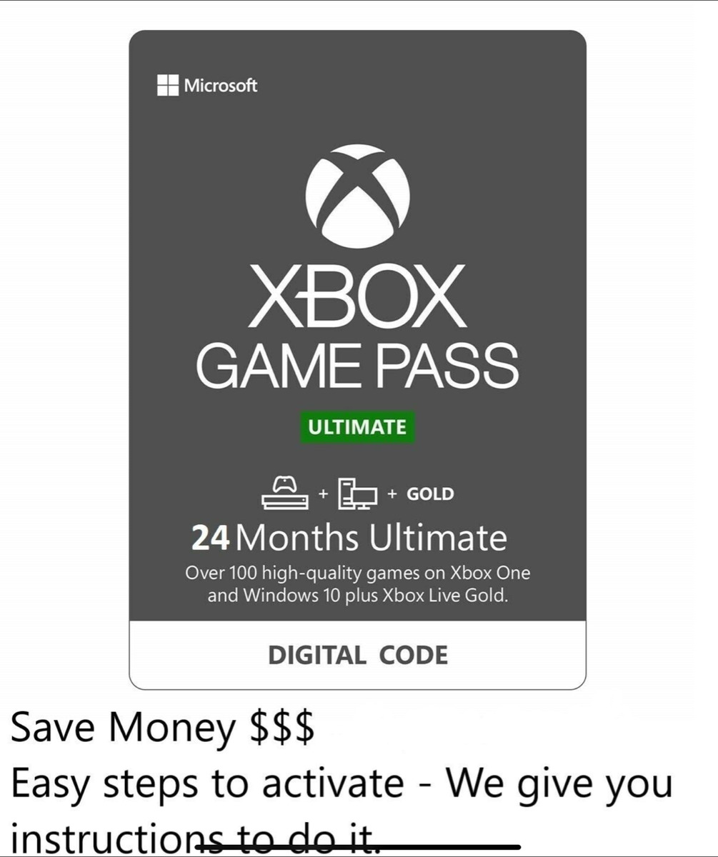 24 Months Xbox Game Pass Ultimate + Live Gold + Game Pass