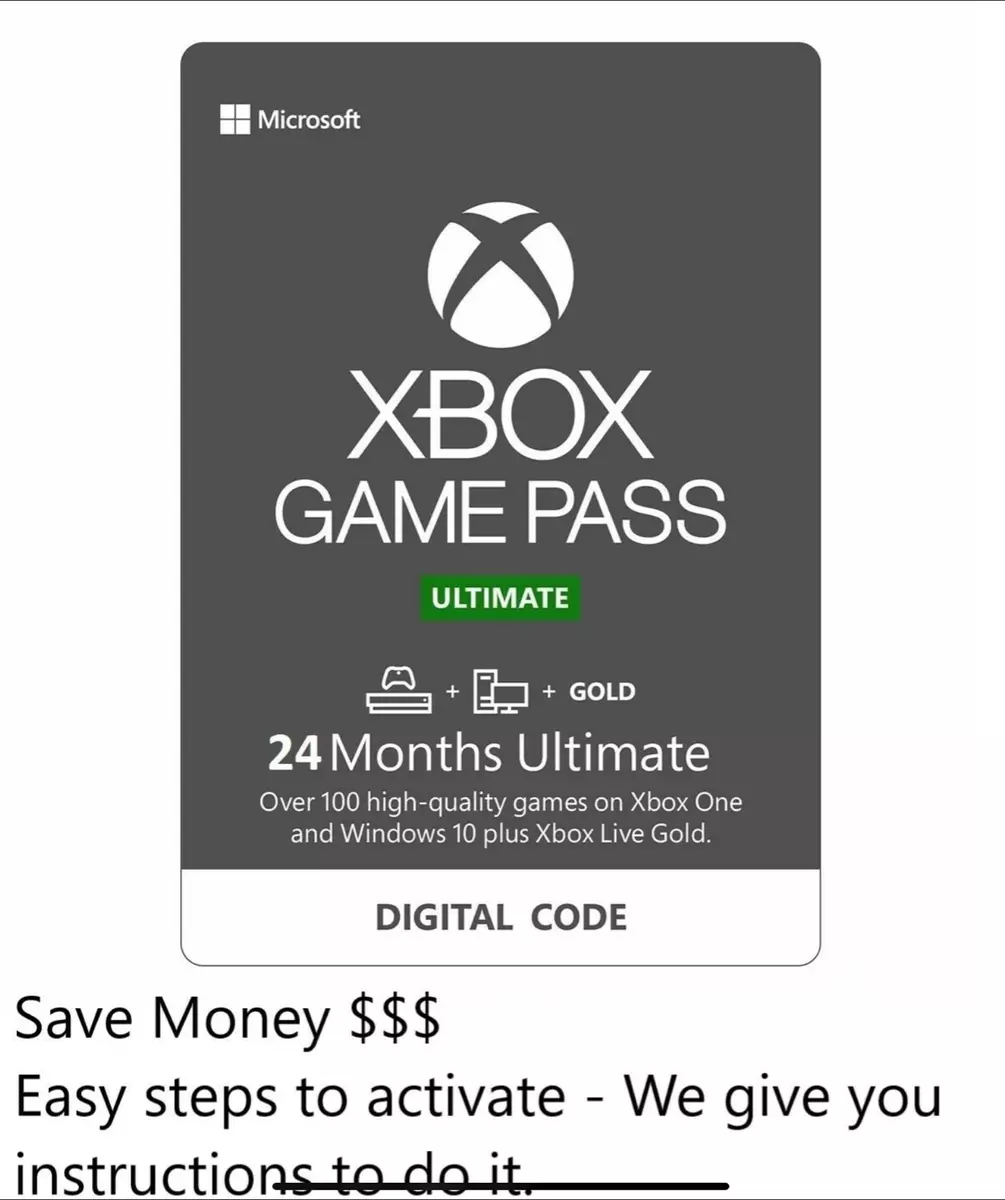 24 Months Xbox Game Pass Ultimate + Live Gold + Game Pass