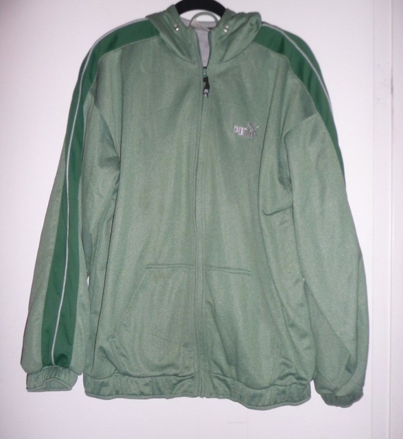 puma green hoodie