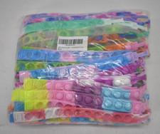 120 Piece Pop Bracelet Bubble Fidget Sensory Toy For Party Favor Valentine