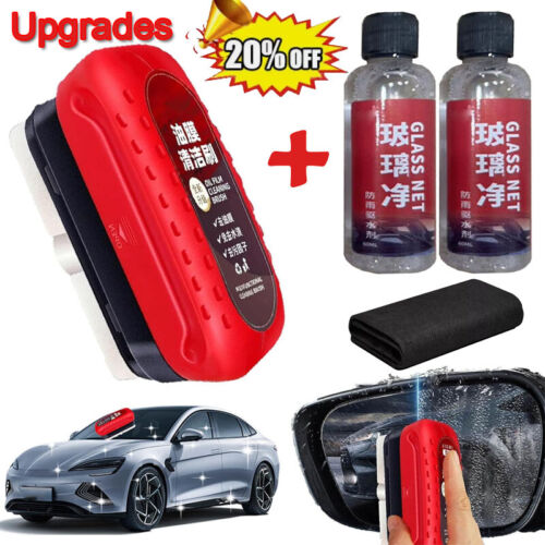Glass Cleaning Wipe Board, Cleaning Brush, Car Windshield Oil Film Cleaner