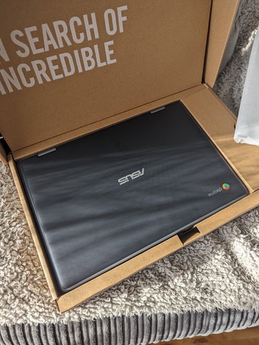 asus chromebook c214m dark grey, 32gb - Picture 3 of 6