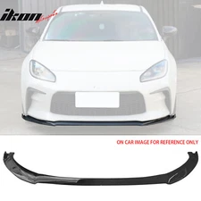 Fits 22-25 Toyota GR86 Front Bumper Lip IKON Spoiler Gloss Black Chin Splitter