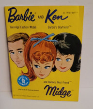 MATTEL vintage 1962 BARBIE, KEN MIDGE Fashion OUTFIT Clothes YELLOW CATALOG