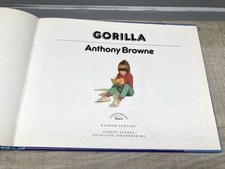 Anthony Browne Gorilla Book Hardback Award Winning Author 1983 
