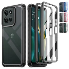 For Motorola Moto G 5G 2025 Case 2 Front Frame Hybrid Cover with Built-in Screen