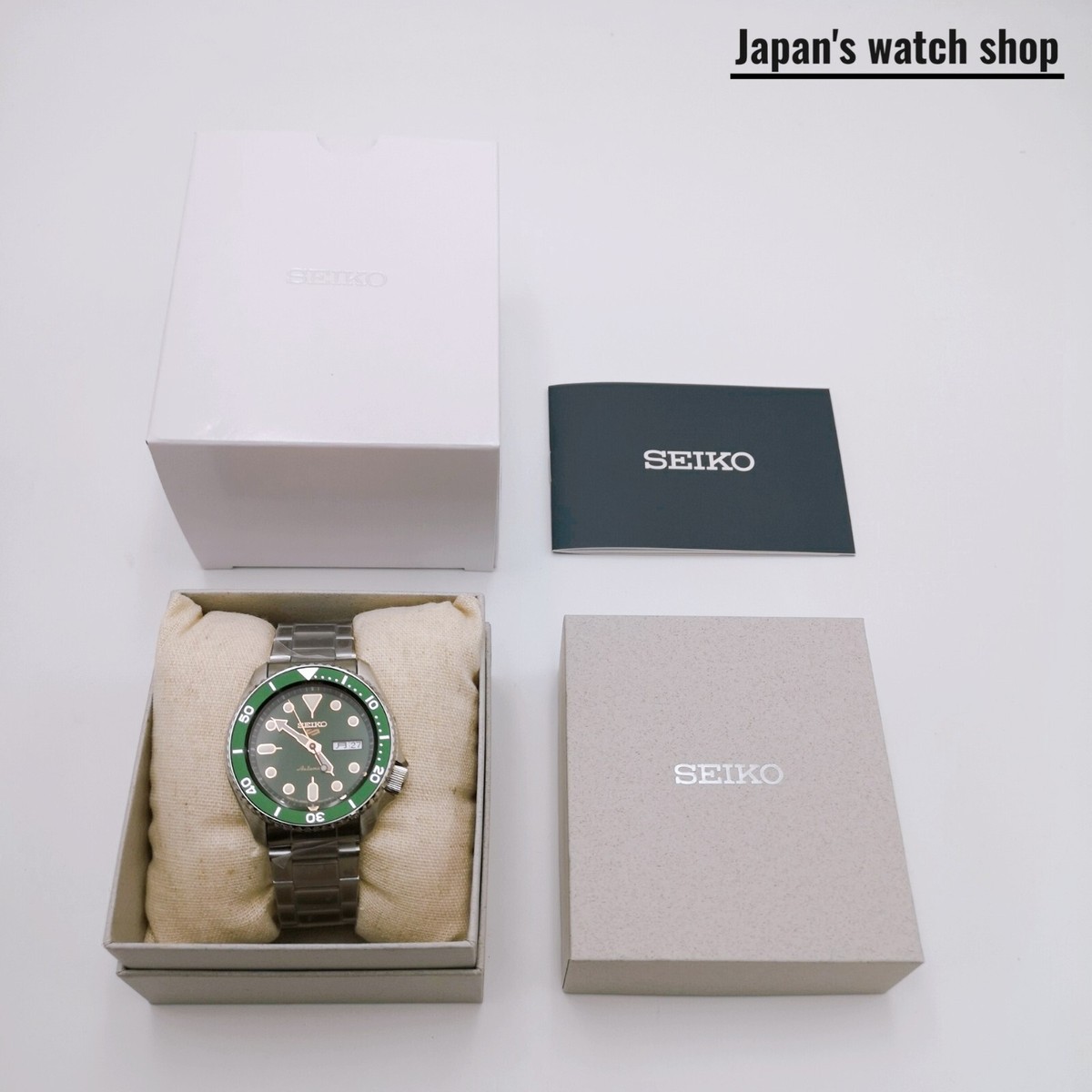 Seiko 5 Sports Green Men's Watch - SBSA013 for sale online | eBay