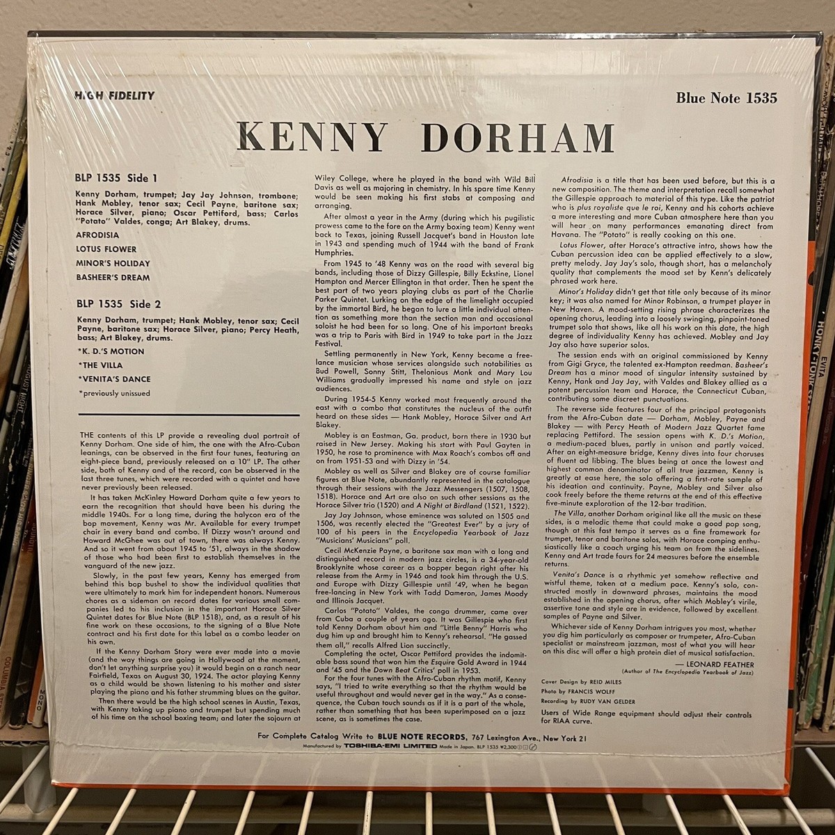 洋楽 AFRO-CUBAN KENNY DORHAM BLUE NOTE 1535 LP KENNY DORHAM Afro-Cuban BLP1535 Blue Note, U US | eBay