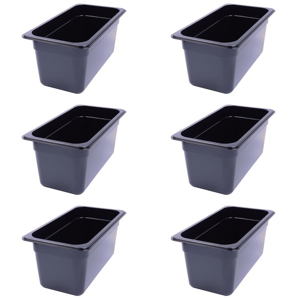 Acmax 6 StüCk Gn 1/3 GastronormbehäLter Gn BehäLter 5,7 Liter Tiefe 150 Mm Kunst-image