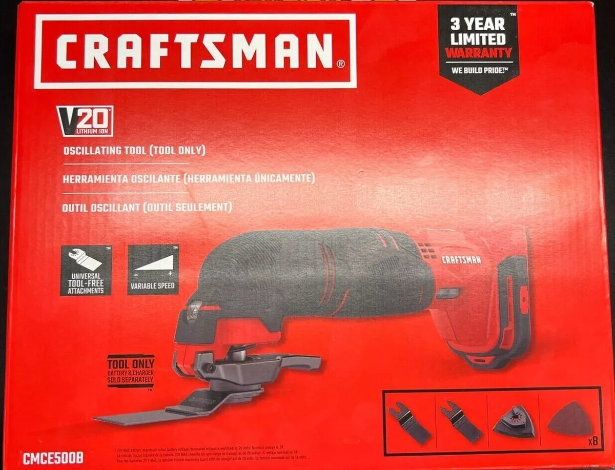 New Original Craftsman CMCE500 V20 Oscillating Multi tool with