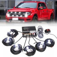 Strobe Lighting System Kit 6 HID Bulbs Hide Away Hazard Emergency Warning Light