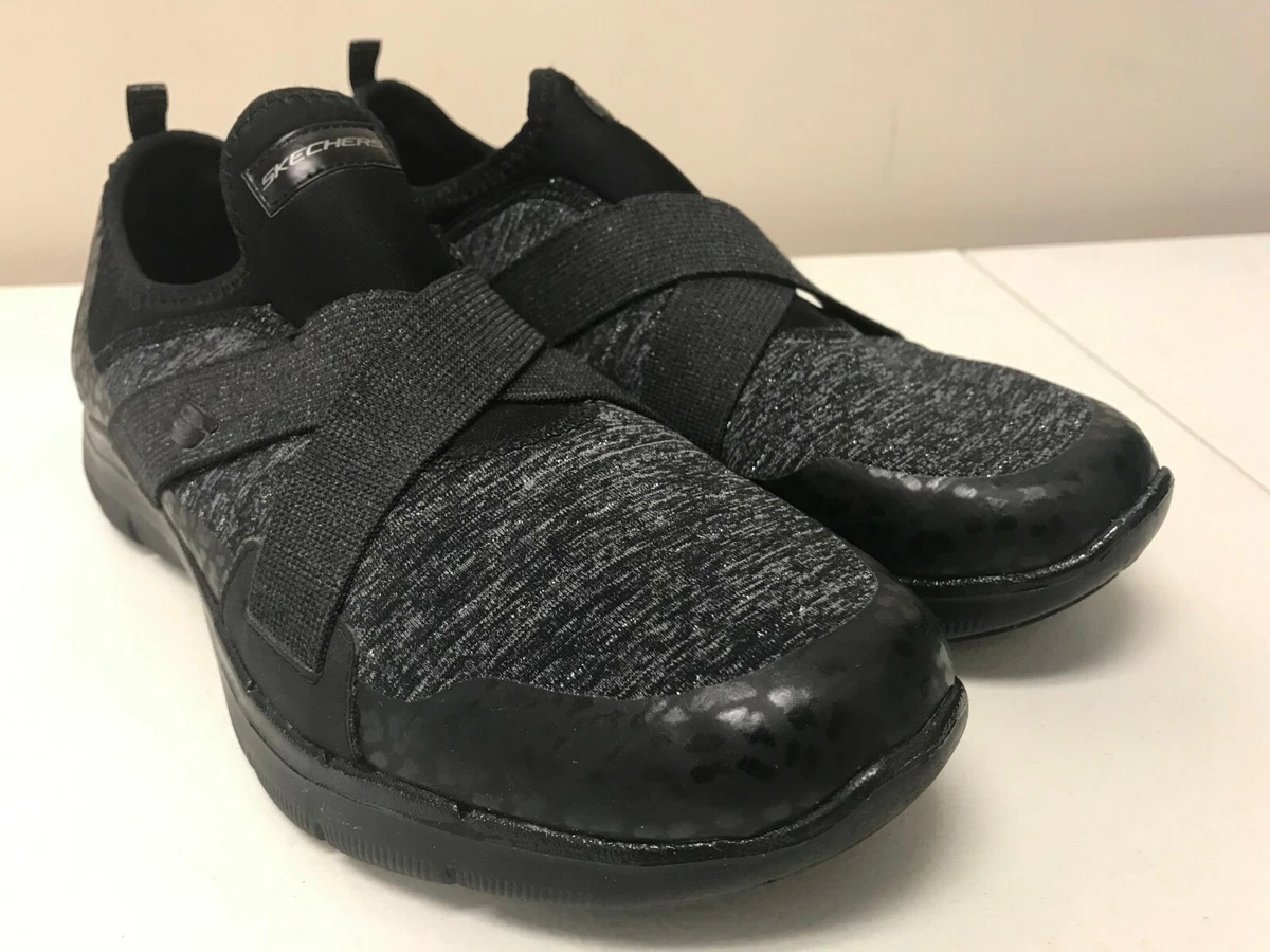 Womens 10 Skechers Flex Sole 2.0 Black 12762 BBK eBay