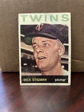 1964 Topps Set Break #245 Dick Stigman Twins 4829T Crease
