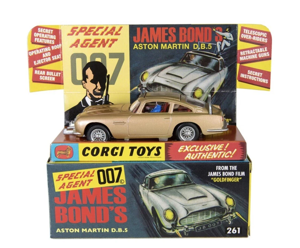 Corgi Re-Issue 詹姆斯·邦德 007 金阿斯顿·马丁 DB5 261 限定俱乐部发行 — 第 2/4 张图片