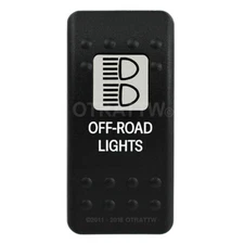 OTRATTW Carling Technologies Contura II Rocker only, OFF-ROAD LIGHTS, WHITE LENS