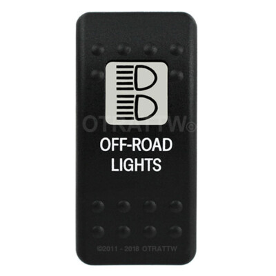 OTRATTW Carling Technologies Contura II Rocker only, OFF-ROAD LIGHTS, WHITE LENS
