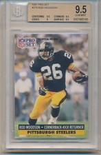 1991 Pro Set Football Mike Woodson (HOF) (#278) BGS9.5 BGS