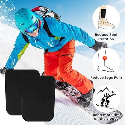 Ski Schienbeinschoner verstellbare Passform weiche dicke Polsterung Anti-Reibung