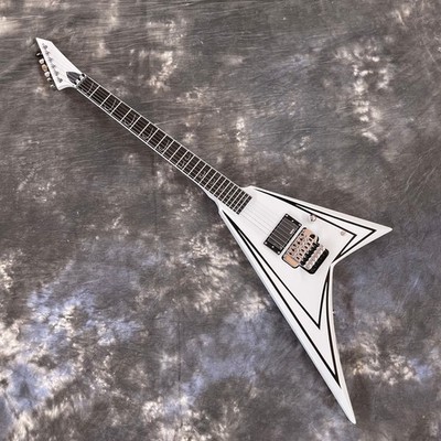 White Edwards E-Scythe Alexi Laiho Electric Guitar Mahogany Body&Neck H Pickups
