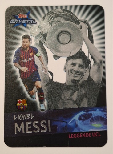 LIONEL MESSI. FC Barcelona #122 TOPPS CRYSTAL CHAMPIONS 2018-19 LEGGENDE UCL