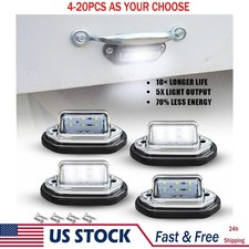 Universal License Plate Led Door Light Car Truck Rv 6000k Super White 12v 4-20x