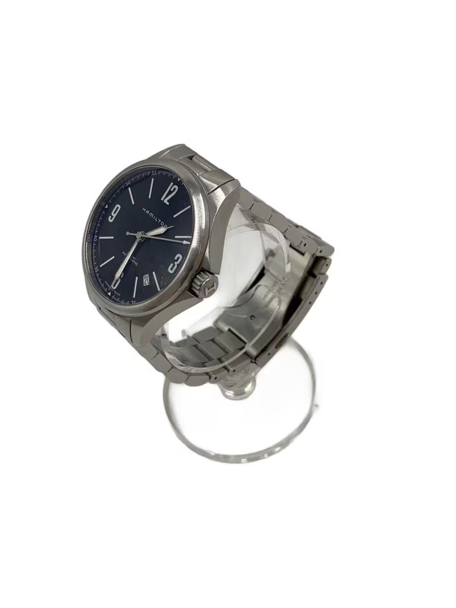 HAMILTON Automatic Watch Analog Stainless BLK SLV SS H765650 Khaki Date with Lin image 2