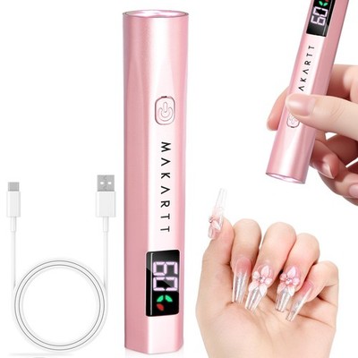 Makartt Portable UV LED Gel Nail Lamp - 3 Beads, Rechargeable, Fast Curing