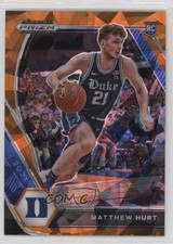 2021-22 Panini Prizm Draft Picks Orange Ice Matt Hurt Matthew #34 0ym4