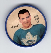 1961-62 Shirriff/Salada Coins #58 Dave Keon