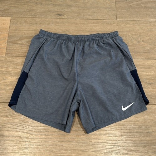 NIKE Blue Dri-Fit Challenger 5" Brief-Lined Training Running Active Shorts Sz S