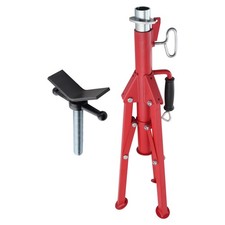Pipe Stand V-Head Adjustable Height 28-52 Inch Steel Tripod 2500lbs Capacity