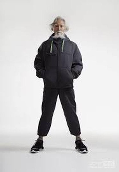 Herren Yohji Yamamoto Jacke Grau Neopren 40 /L / 48