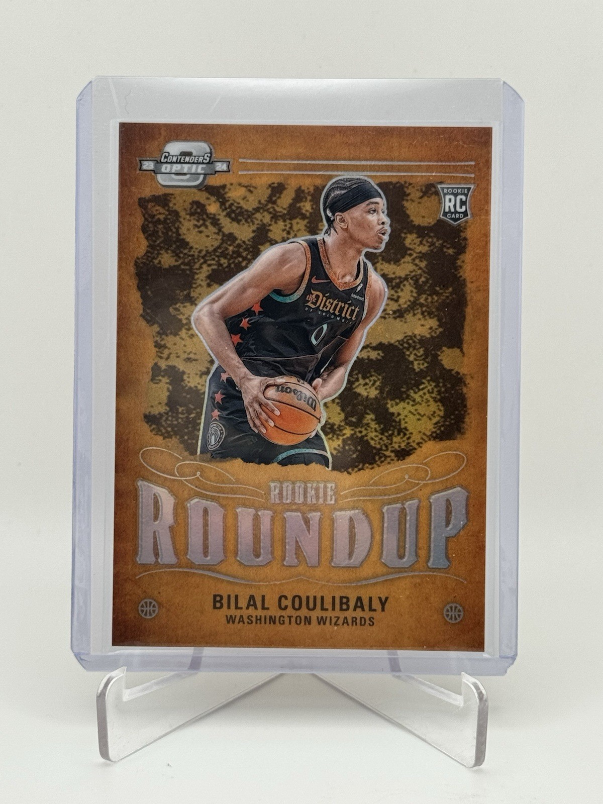 2023-24 Panini Contenders Optic Rookie Roundup Bilal Coulibaly #8 RC B7